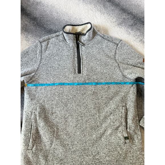 Orvis Men's Fleece Lined Quarter Zip Pullover Heather Gray Size Large Outdoors - Picture 11 of 12